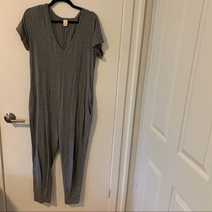 Smash + Tess grey short sleeve romper